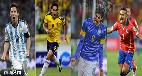 تعرف على النجوم.. 360 لاعب يدخلون تحدي كوبا أميركا 2015